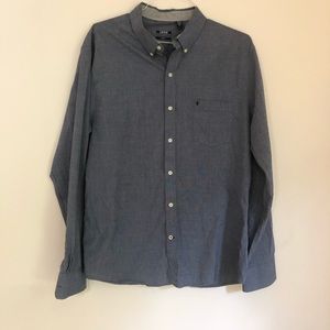 Izod Mens ButtonDown LongSleeve Dress Shirt Sz XL